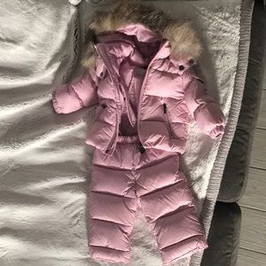 BABY GIRL MONCLER COAT WITH JUMPER